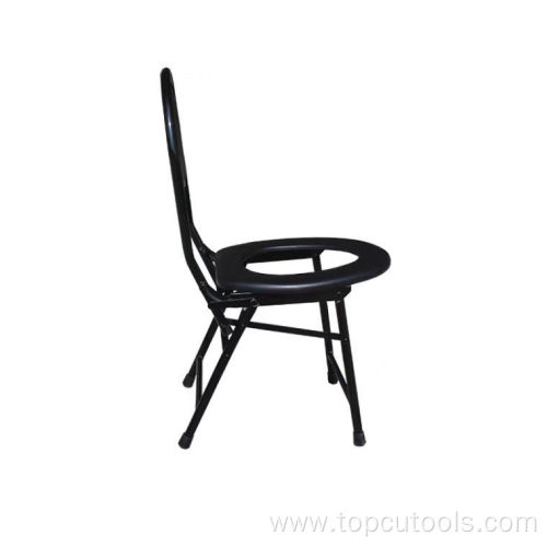 Foldable assisted toilet commode chair commode